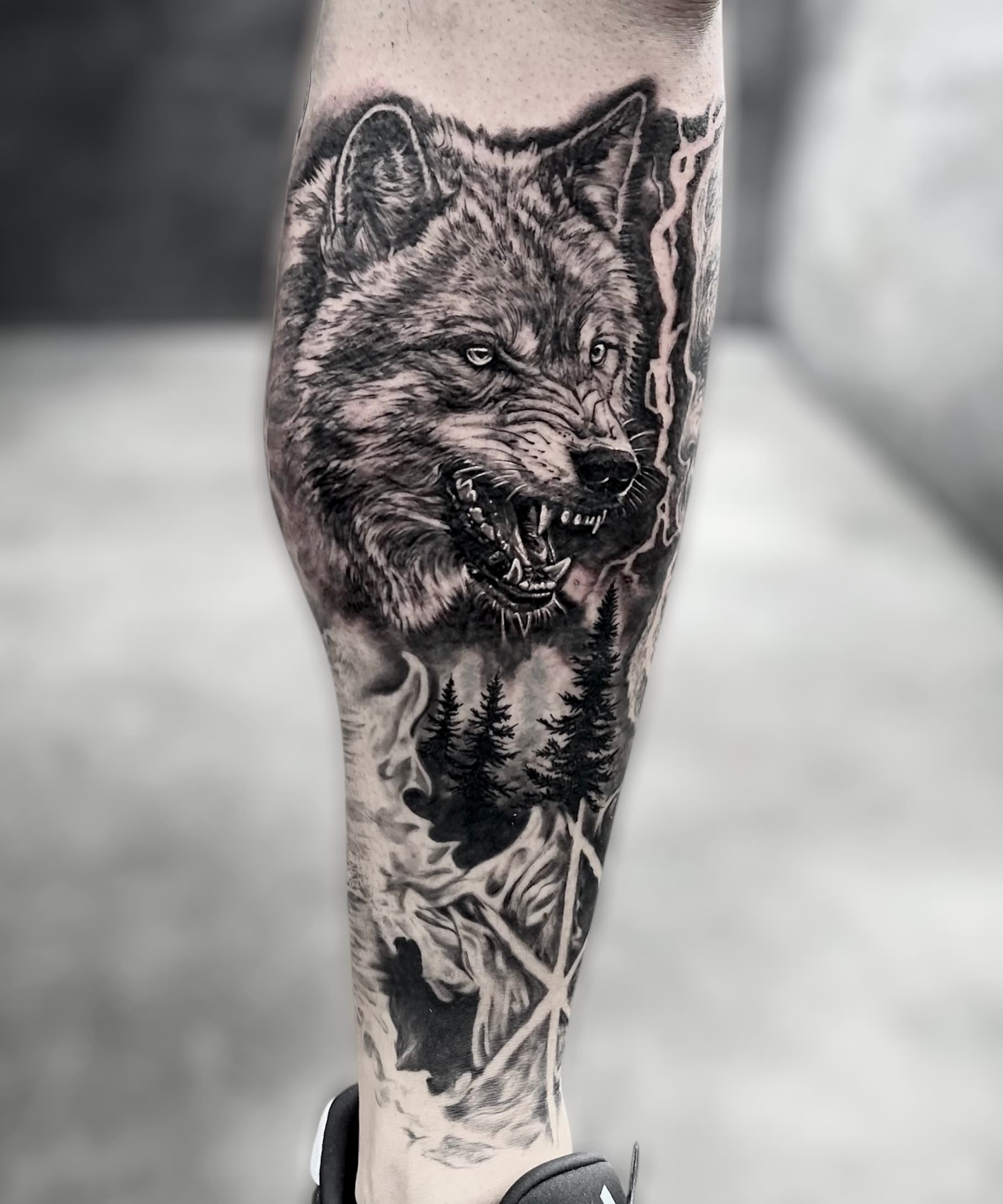 Black and Grey tattoo by Marcel Joaquim