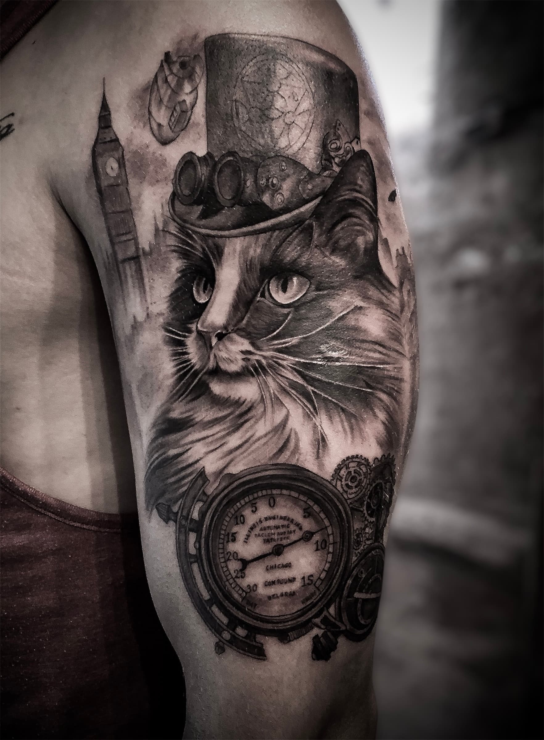 Custom tattoo by Marcel Joaquim