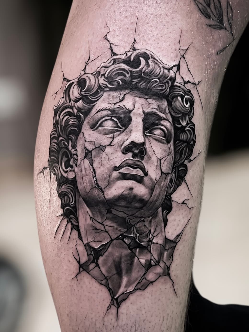 Detailed tattoo by Marcel Joaquim