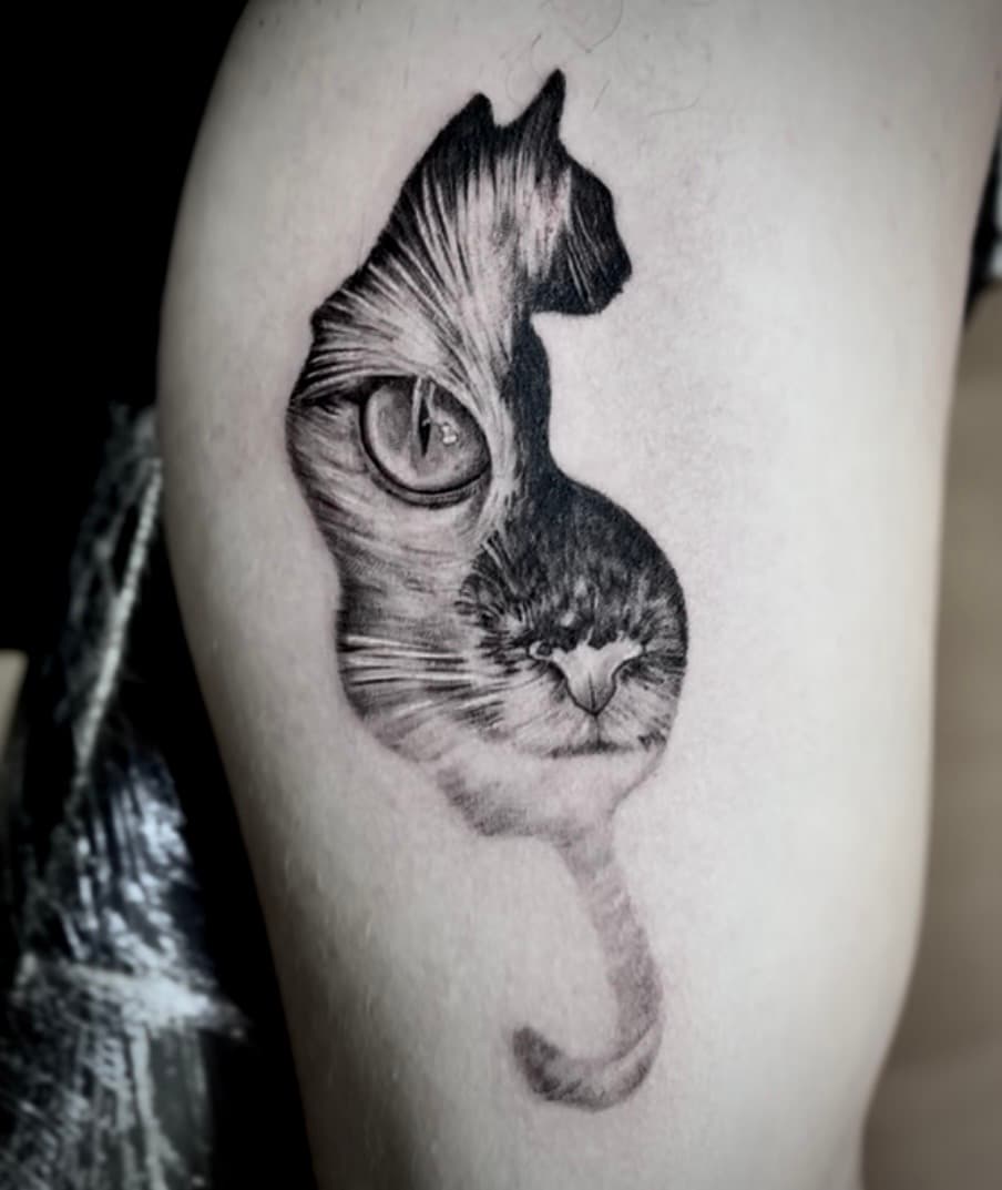 Detailed tattoo work by Marcel Joaquim