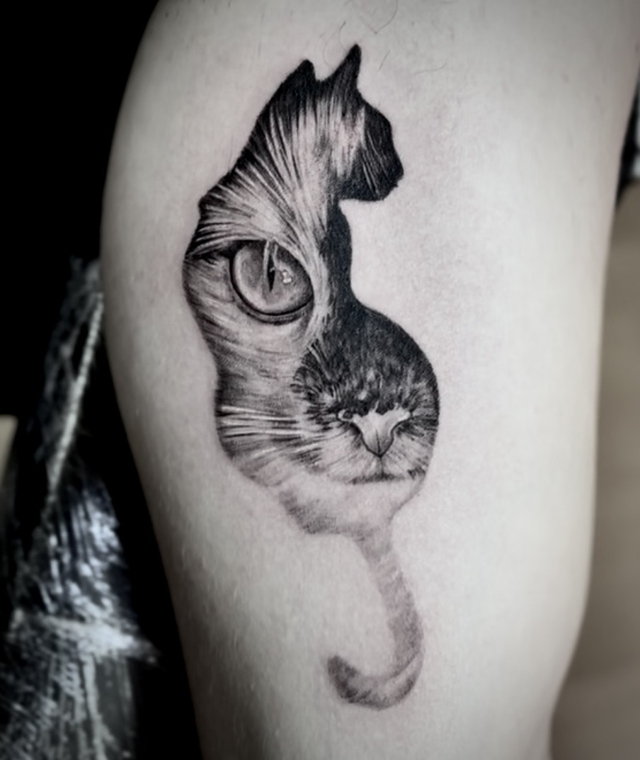 Detailed tattoo work by Marcel Joaquim
